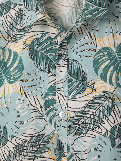 Short-sleeved shirt for boys printed green - vertbaudet enfant 