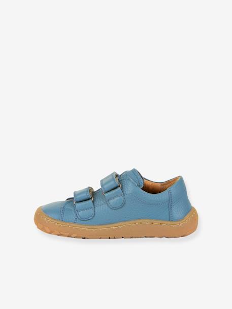 BAREFOOT BASE Hook-&-Loop Shoes for Girls, FRODDO blue+coral+navy blue+rose - vertbaudet enfant 