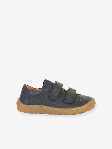 BAREFOOT BASE Hook-&-Loop Shoes for Girls, FRODDO blue+coral+navy blue+rose - vertbaudet enfant 