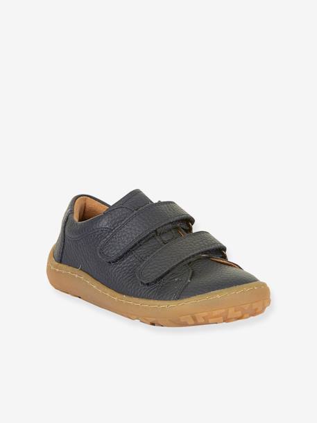BAREFOOT BASE Hook-&-Loop Shoes for Girls, FRODDO blue+coral+navy blue+rose - vertbaudet enfant 