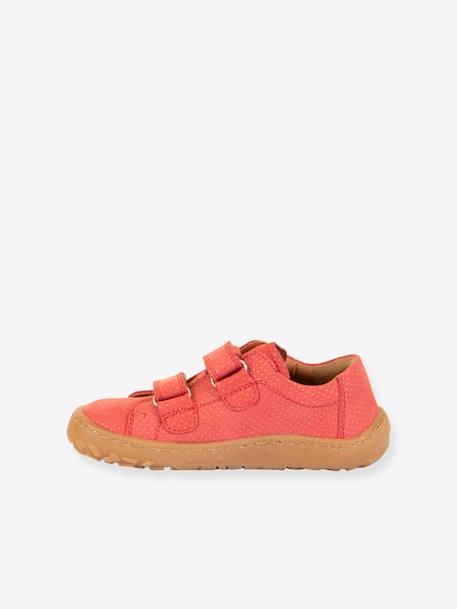 BAREFOOT BASE Hook-&-Loop Shoes for Girls, FRODDO blue+coral+navy blue+rose - vertbaudet enfant 