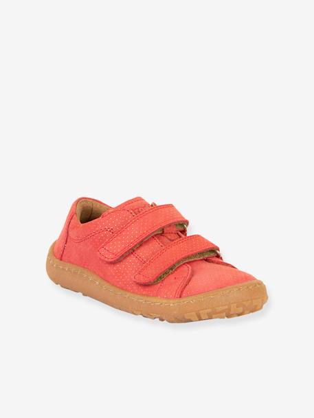 BAREFOOT BASE Hook-&-Loop Shoes for Girls, FRODDO blue+coral+navy blue+rose - vertbaudet enfant 