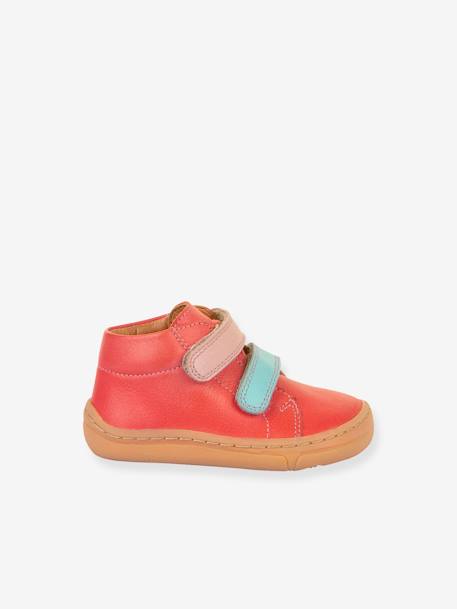 BAREFOOT FIRST STEP Shoes For Children, FRODDO caramel+coral+navy blue - vertbaudet enfant 