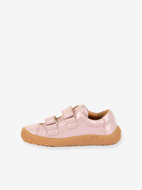BAREFOOT BASE Hook-&-Loop Shoes for Girls, FRODDO blue+coral+navy blue+rose - vertbaudet enfant 