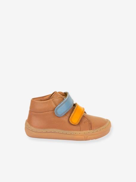 BAREFOOT FIRST STEP Shoes For Children, FRODDO caramel+coral+navy blue - vertbaudet enfant 