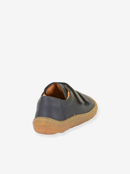 BAREFOOT BASE Hook-&-Loop Shoes for Girls, FRODDO blue+coral+navy blue+rose - vertbaudet enfant 