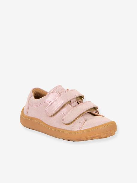 BAREFOOT BASE Hook-&-Loop Shoes for Girls, FRODDO blue+coral+navy blue+rose - vertbaudet enfant 