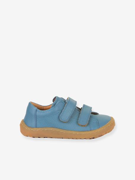 BAREFOOT BASE Hook-&-Loop Shoes for Girls, FRODDO blue+coral+navy blue+rose - vertbaudet enfant 