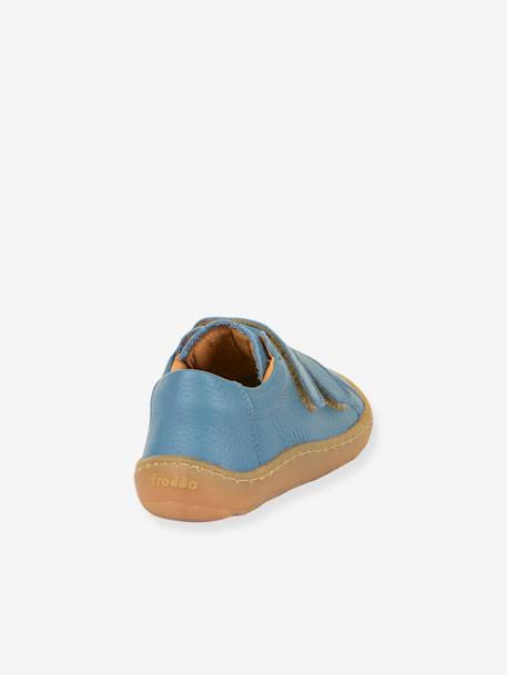 BAREFOOT BASE Hook-&-Loop Shoes for Girls, FRODDO blue+coral+navy blue+rose - vertbaudet enfant 