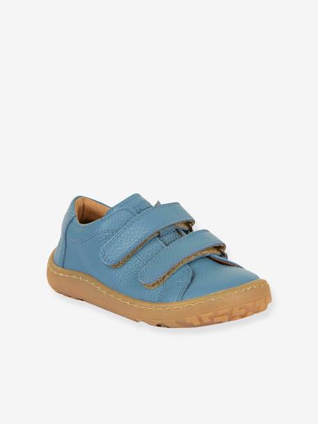 BAREFOOT BASE Hook-&-Loop Shoes for Girls, FRODDO blue+coral+navy blue+rose - vertbaudet enfant 