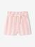 Shorts with Wide Stripes, Drawstring Belt, for Girls sweet pink - vertbaudet enfant 