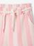Shorts with Wide Stripes, Drawstring Belt, for Girls sweet pink - vertbaudet enfant 