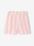 Shorts with Wide Stripes, Drawstring Belt, for Girls sweet pink - vertbaudet enfant 