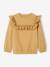 Embroidered Sweatshirt for Girls sandy beige - vertbaudet enfant 