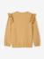 Embroidered Sweatshirt for Girls sandy beige - vertbaudet enfant 