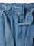 Light denim paperbag shorts for girls light blue - vertbaudet enfant 
