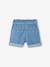 Light denim paperbag shorts for girls light blue - vertbaudet enfant 