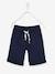 Bermuda garçon en molleton bleu chambray+kaki+marine grisé+noix de pécan - vertbaudet enfant 