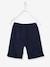 Bermuda garçon en molleton bleu chambray+kaki+marine grisé+noix de pécan - vertbaudet enfant 