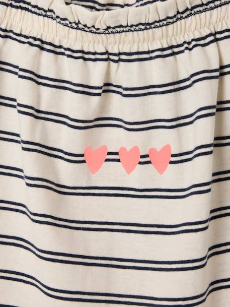 Tank Top & Shorts Set for Girls striped blue - vertbaudet enfant 