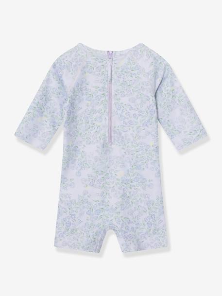 Maillot de bain pour bébé fille avec manches 3/4 MATGOLDIE lavande+multicolore - vertbaudet enfant 