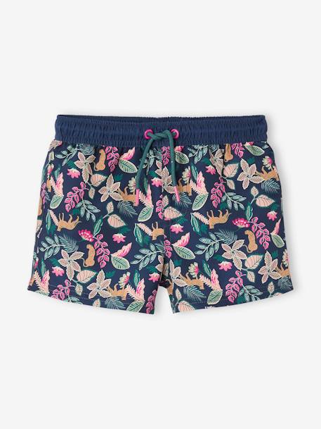 Printed Swim Shorts for Boys, Family Capsule Collection ink blue - vertbaudet enfant 
