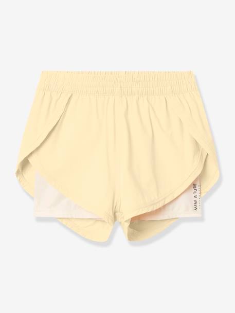 Shorts fonctionnels 2-en-1 MATEIDIE jaune pâle+jaune pastel+rose+rose pâle - vertbaudet enfant 