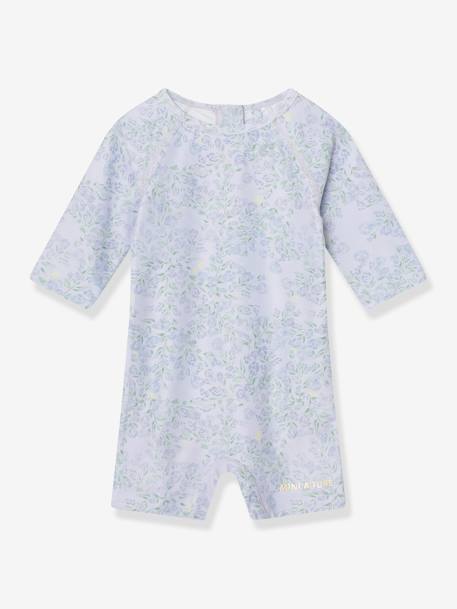 Maillot de bain pour bébé fille avec manches 3/4 MATGOLDIE lavande+multicolore - vertbaudet enfant 