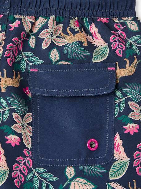 Printed Swim Shorts for Boys, Family Capsule Collection ink blue - vertbaudet enfant 