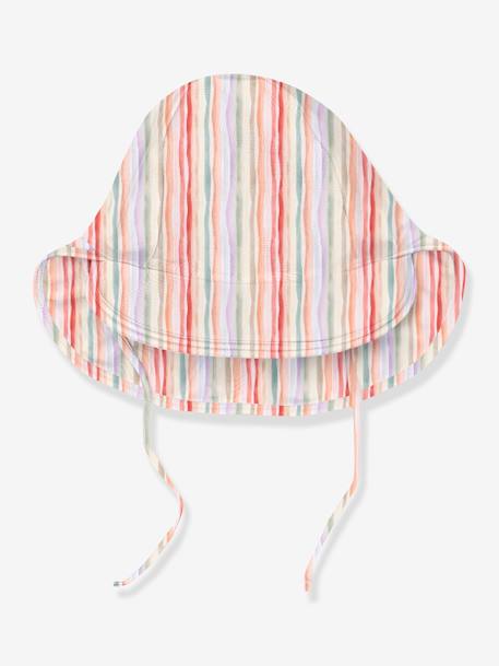 MATGUSTAS Printed UV Sun Hat for Baby Girls, MINI A TURE multicoloured - vertbaudet enfant 