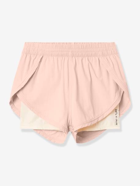 Shorts fonctionnels 2-en-1 MATEIDIE jaune pâle+jaune pastel+rose+rose pâle - vertbaudet enfant 