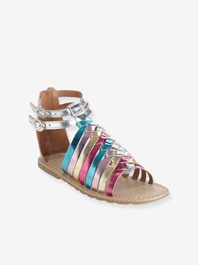 -Girls Leather Sandals
