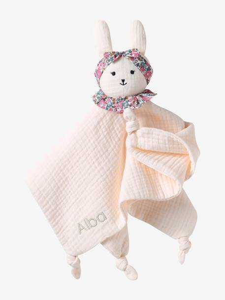 Organic Cotton Gauze Comforter, ENVIE DE FRAISE pale pink - vertbaudet enfant 