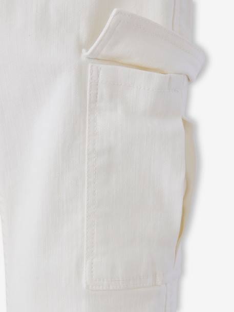 Cargo Trousers for Girls, JONEN anthracite+ecru - vertbaudet enfant 