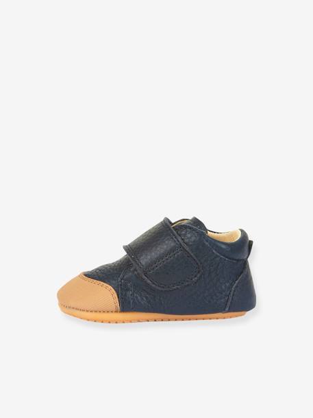 PREWALKERS TOESY Shoes for Children, Designed for First Steps, FRODDO blue+caramel - vertbaudet enfant 