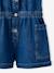 Denim Playsuit for Girls, JONEN medium blue - vertbaudet enfant 