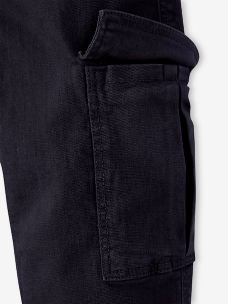 Cargo Trousers for Girls, JONEN anthracite+ecru - vertbaudet enfant 