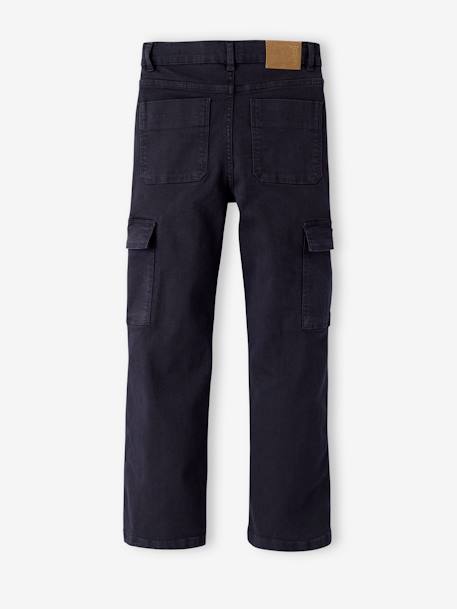 Cargo Trousers for Girls, JONEN anthracite+ecru - vertbaudet enfant 