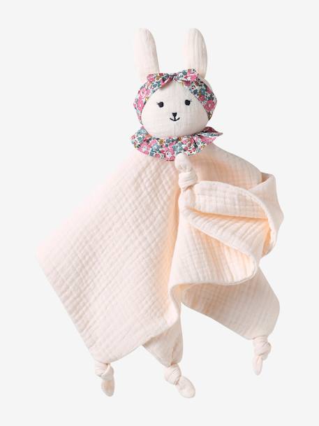 Organic Cotton Gauze Comforter, ENVIE DE FRAISE pale pink - vertbaudet enfant 