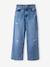 Jean large effet usé fille bleu clair+bleu moyen - vertbaudet enfant 