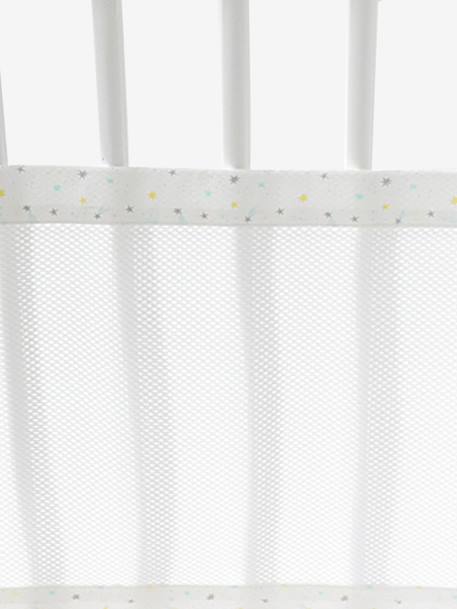 Cot Bumper, Breathable, Night Stars White - vertbaudet enfant 