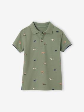 Polo garçon imprimé manches courtes - vertbaudet enfant Garçon-Polo garçon imprimé manches courtes