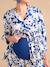 Floral Print Wide-Leg Trousers with Belly Band for Maternity by ENVIE DE FRAISE royal blue - vertbaudet enfant 