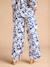 Floral Print Wide-Leg Trousers with Belly Band for Maternity by ENVIE DE FRAISE royal blue - vertbaudet enfant 