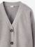 Cropped Cardigan for Girls, JONEN ecru+marl grey - vertbaudet enfant 