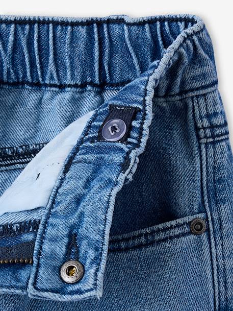 Jean garçon loose battle denim bleached+denim gris - vertbaudet enfant 