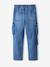 Loose fit denim battle trousers for boys bleached denim+denim grey - vertbaudet enfant 