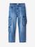 Loose fit denim battle trousers for boys bleached denim+denim grey - vertbaudet enfant 