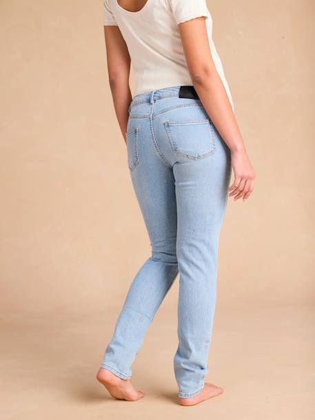 Slim Leg Jeans for Maternity, ENVIE DE FRAISE bleached denim+brut denim+denim grey - vertbaudet enfant 