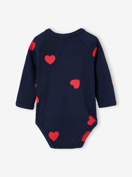 Kit Maternité 'Mon coeur' chemise de nuit grossesse + body bébé + pochon écru+marine - vertbaudet enfant 